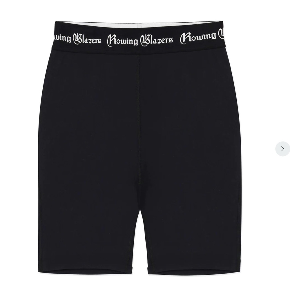 Rowing Blazers Black Logo Waist Bike Shorts